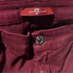7 For All Mankind Deep Red Denim